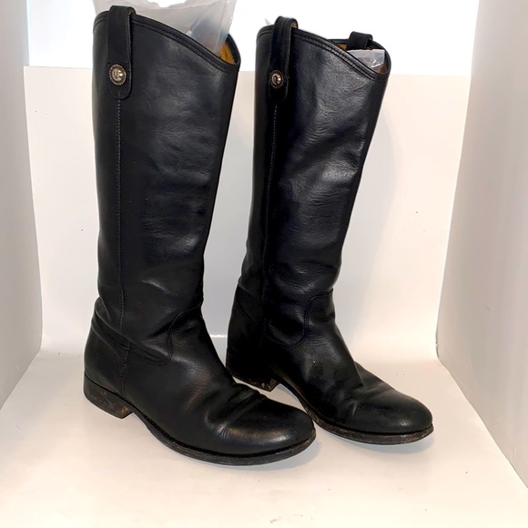 Frye Shoes - Frye Melissa Black Boot Sz 9B